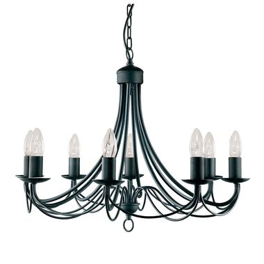 Lampa sufitowa, czarna, wys. 100 cm, MAYPOLE