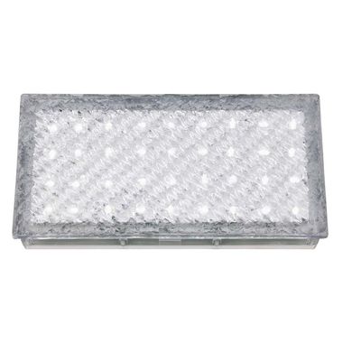 Ankle Led Lampada da incasso walk-in per interni ed esterni Rettangolo trasparente, LED bianco