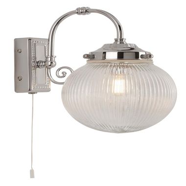 Wandlamp, chroom, H 27 cm, BELVUE
