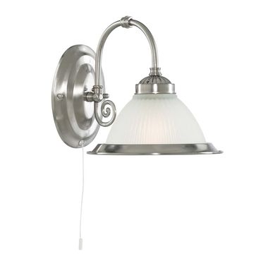 Wandleuchte, Silber, H 21 cm, AMERICAN DINER