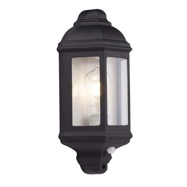 Wandlamp, zwart, aluminium, H 36 cm, OUTDOOR