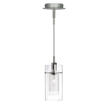 Lampa wisząca, srebrny, chrom, wys. 100 cm, DUO 1