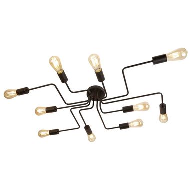 Deckenleuchte, Schwarz, L 82 cm, CIRCUIT