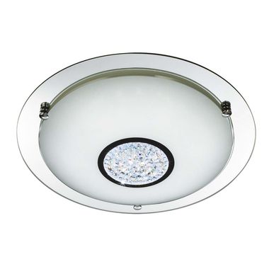 LED ceiling light, chrome, 31 cm, BATHROOM