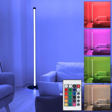 RGB LED Stehlampe, Fernbedienung, App Steuerung, H 105cm