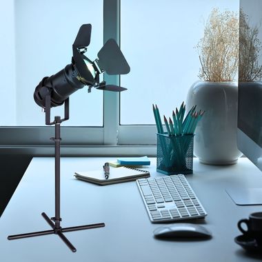 Lampe de table spot LED RGB, noir, contrôle par application, H 48,5 cm
