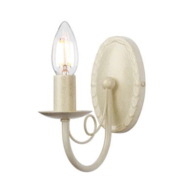 Wandleuchte, Stahl, Elfenbein Gold, B 8,5 cm