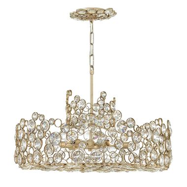 Kroonluchter, hanglamp, zilver, D 61 cm