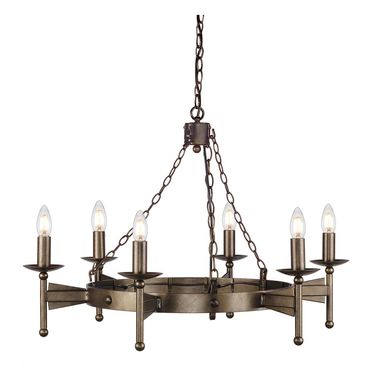Żyrandol, lampa wisząca, żelazo, brąz, D 81 cm