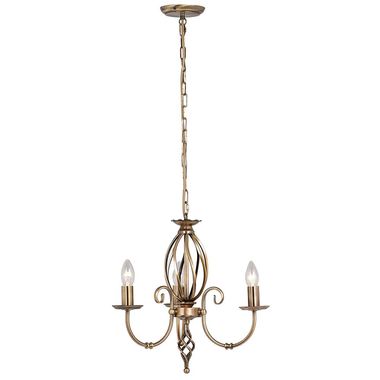 Lampadario, lampada a sospensione, acciaio, ottone, D 36 cm