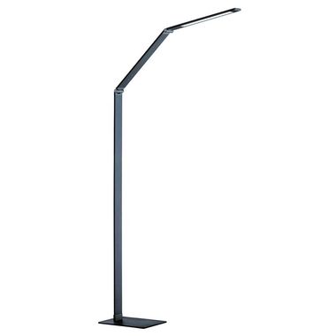 Lampada da terra LED antracite, dimmer touch, CCT, H 133 cm