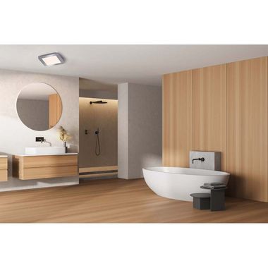 LED ceiling lamp chrome, 3 levels dimmer, L 17 cm
