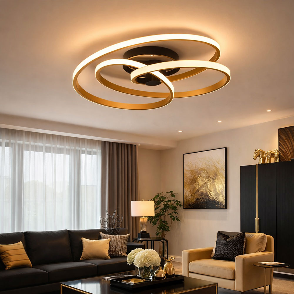 Meine Wunschleuchte LED Deckenstrahler 3-flammig Spots schwenkbar Schwarz- Gold Flurlampe Treppenhaus ab 48,49 € (August 2026) | Vergleiche 4 Angebote auf
