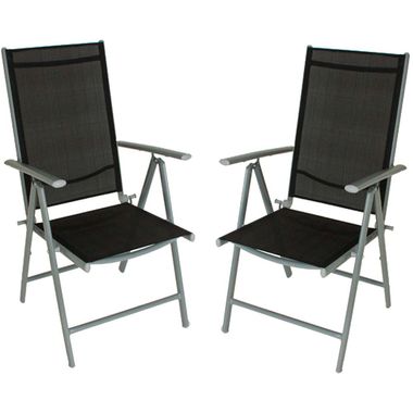 Set di 2, schienale alto, regolabile in 7 direzioni, NOLA