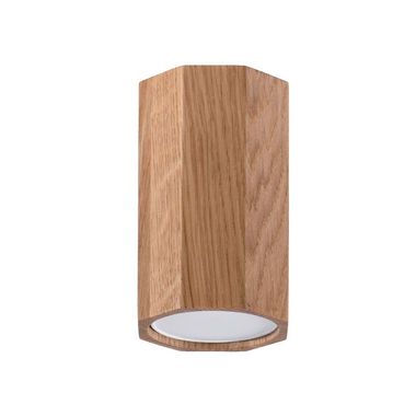 Plafonnier, bois, chêne, H 10 cm