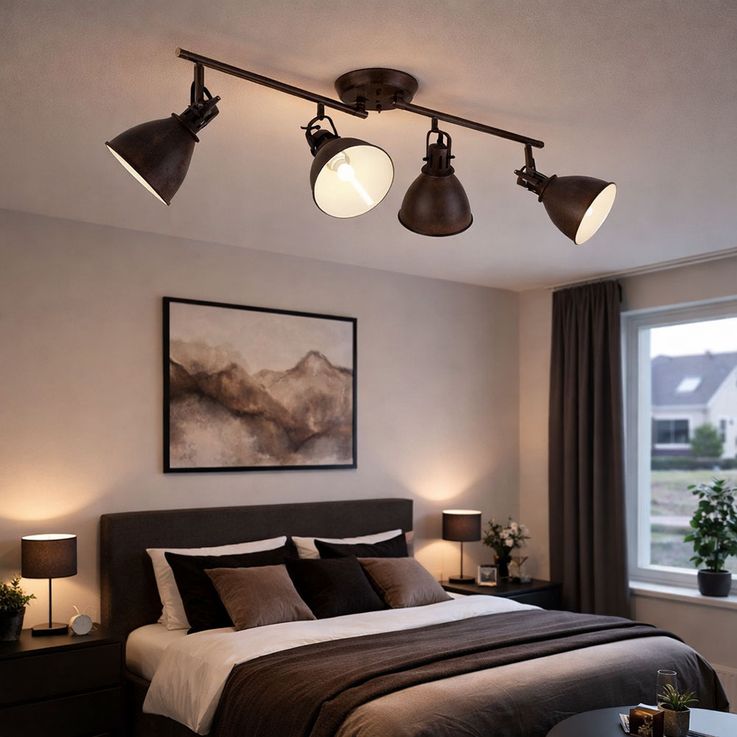 Industrial drehbare Decken Leuchten Rost Flur Strahler Wohn Schlaf Zimmer Lampen Industrial drehbare Decken Leuchten Rost Flur Strahler Wohn Schlaf Zimmer Lampen