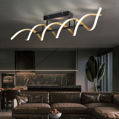 LED plafondlamp, dimschakelaar, instelbare lichtkleuren, LO 90 cm