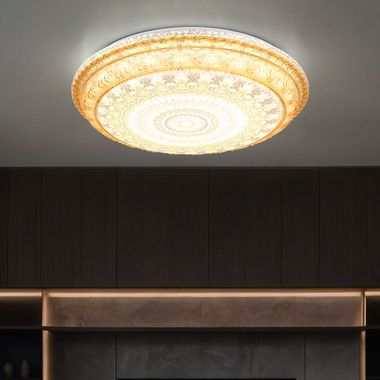 LED Deckenleuchte bunt antik, CCT, D 39 cm