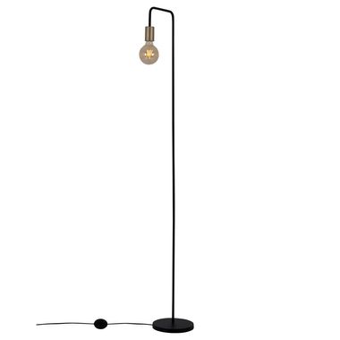 Stehleuchte, schwarz, gebogen, H 150 cm