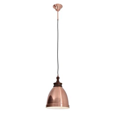 Pendant lamp, metal, copper, H 126 cm