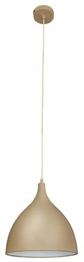 Hanglamp, metaal, bruin, h 126 cm