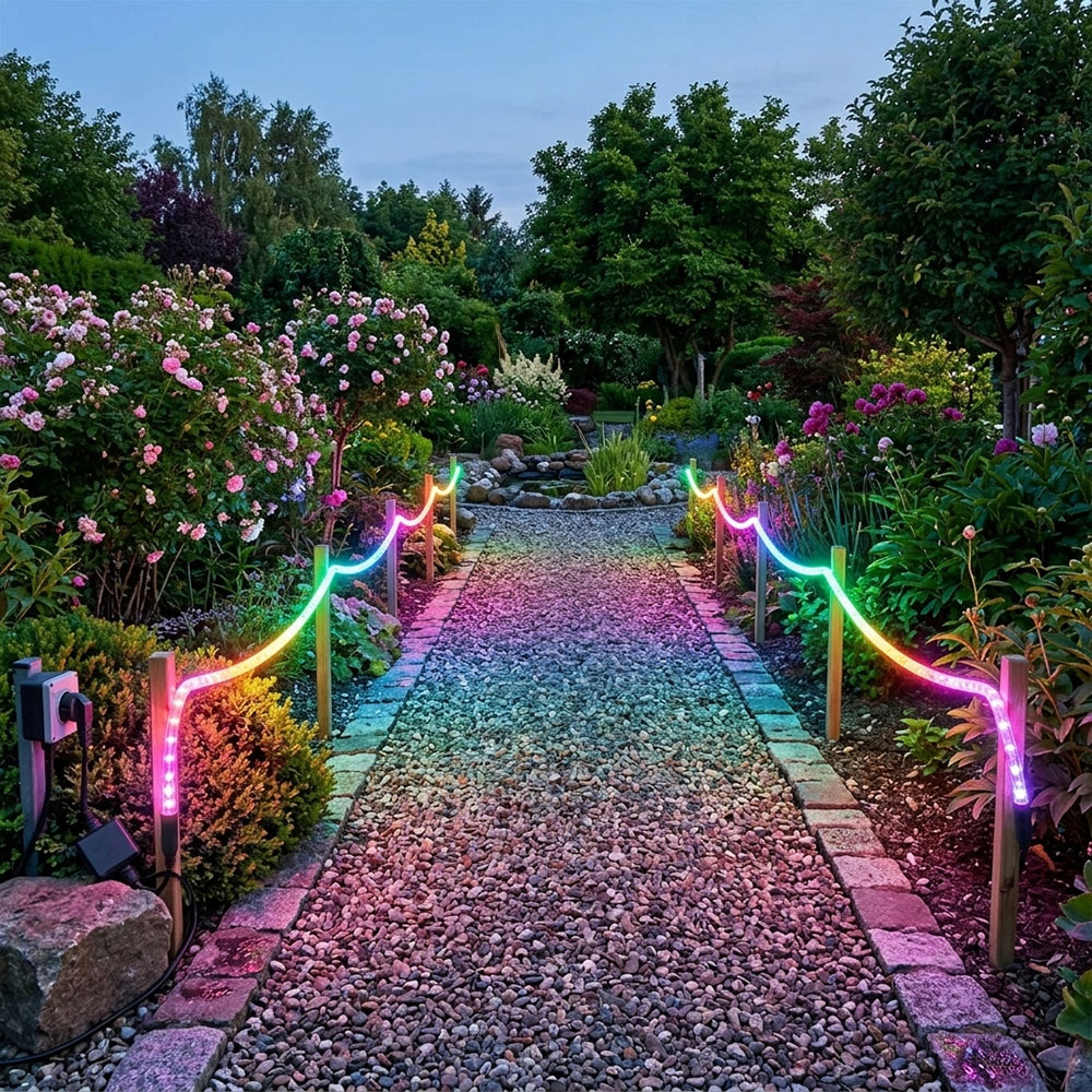 LED Lichterschlauch, Außen, transparent, Länge 6 m