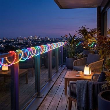 LED light hose, outside, transparent, length 6 m