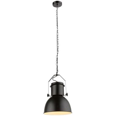 Hanglamp, zwart metaal, E27, H 120 cm