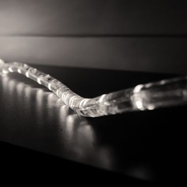 Tuyau lumineux LED, blanc froid, intérieur, extérieur, IP44, connecteur