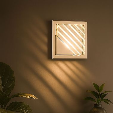 Lampa ścienna LED, chrom, aluminium, L 15 cm