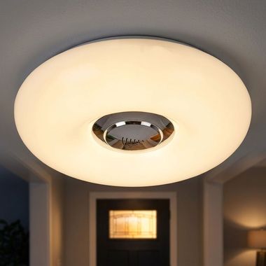 LED ceiling lamp, bell function including transmitter, D 30 cm