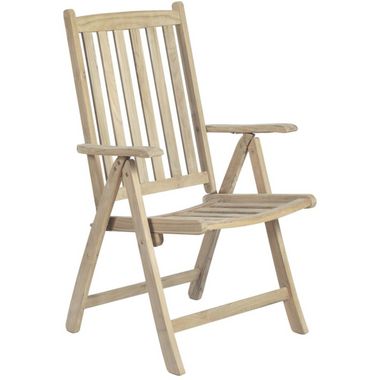 High-back SOLO teak 5-way adjustable