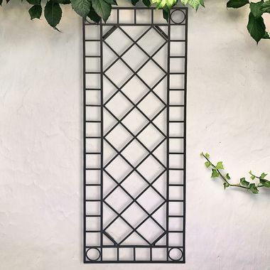 Decorazione murale, traliccio in metallo, nero, H 114 cm, TITAN