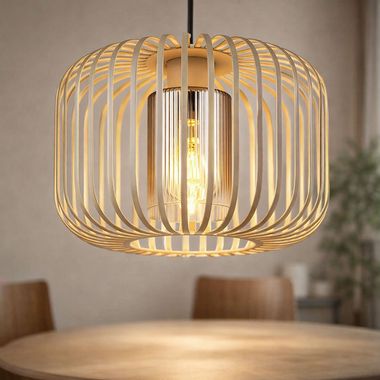 Suspension, métal, verre fumé, H 120 cm