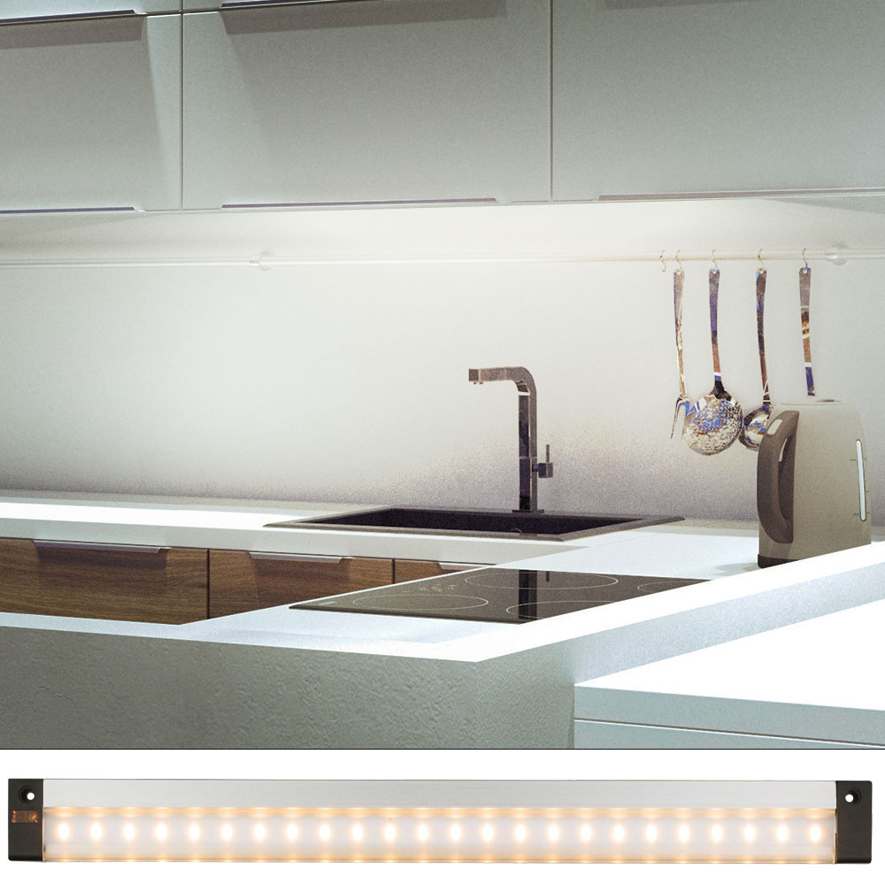 LED Unterbauleuchte, ALU, Bewegungsmelder, Länge 30 cm