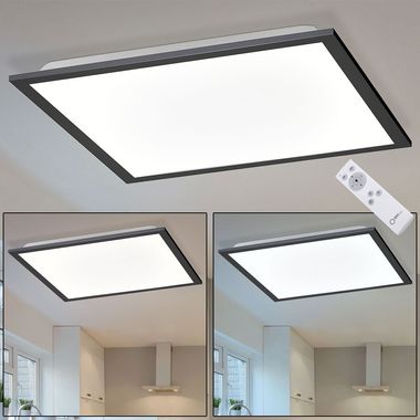LED ceiling light, CCT, remote control, dimmable, L 45.5 FLAT
