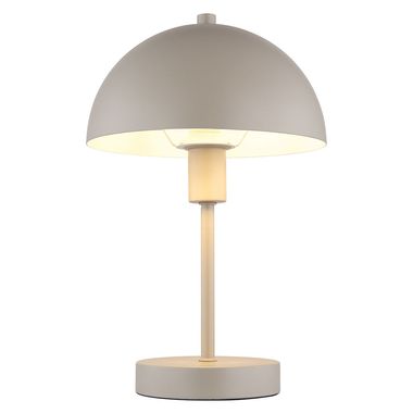 Lampada da tavolo, fungo, color sabbia, H 31 cm