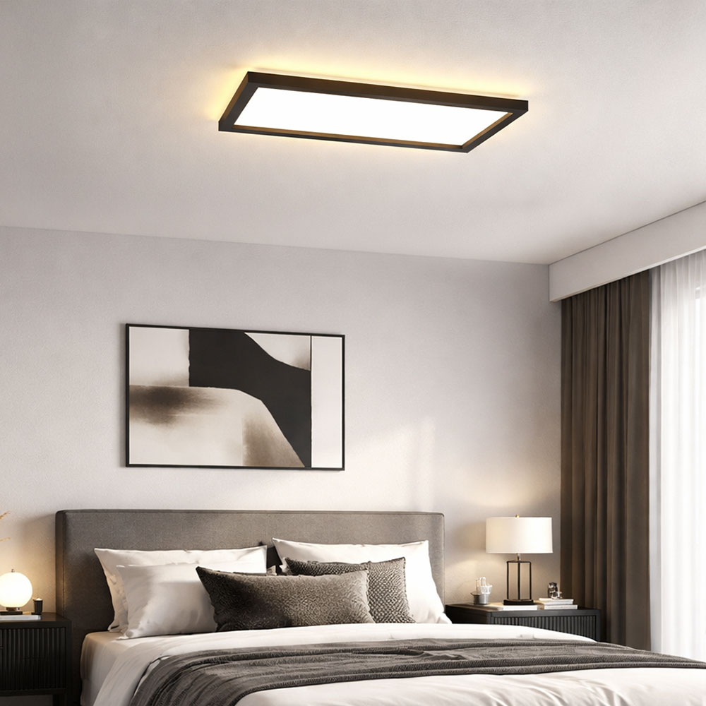 LED Deckenleuchte 37 x 37 cm schwarz LED Deckenleuchte 37 x 37 cm schwarz