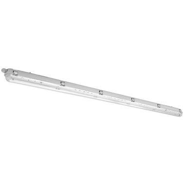 LED moisture-proof light, glass, grey, IP65, L 156 cm