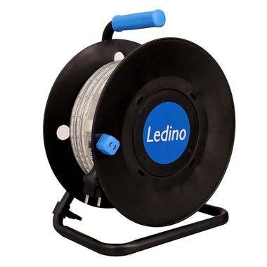 LED Stripe, aluminium, blanc, enrouleur de câble, IP65, L 10 m