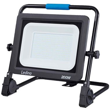 Projecteur de travail à LED, aluminium, jaune, IP54, H 42 cm
