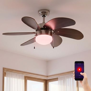 Ceiling fan, pull cord switch, forward/reverse, D 75 cm