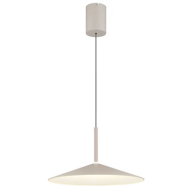 LED hanglamp, metaal, acryl, zandkleurig, 4000K, D47,5cm