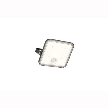 LED Solar Wandstrahler, schwarz, matt, Sensor, Akku, B 20 cm