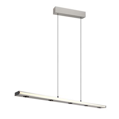Suspension LED, nickel mat, up and down, H 200 cm