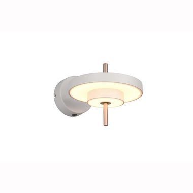 LED Wandleuchte, CCT, dimmbar, verstellbar, grau, L 30 cm