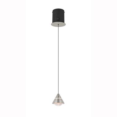 LED hanglamp, mat nikkel, kleurtemperatuurselectie, H 200 cm