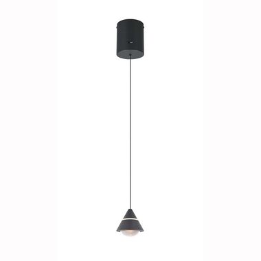LED hanglamp, mat zwart, keuze uit kleurtemperatuur, H 200cm