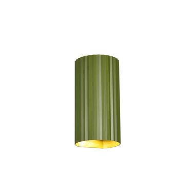 Wandlamp, metaal, groen, GU10, 2-lamps, H 18 cm