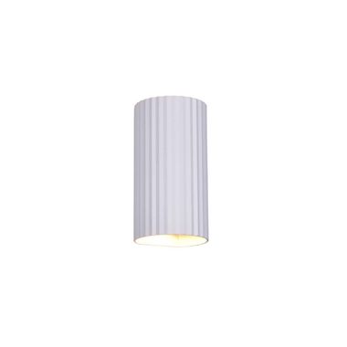 Applique murale, métal, blanc, GU10, 2 ampoules, H 18 cm